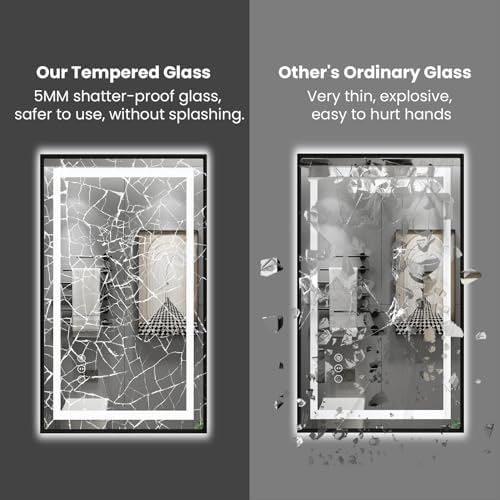 Amorho 48"X38" LED Bathroom Mirror - Image 6
