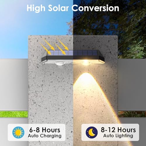 Solar Fence Lights Outdoor, IP65 Waterproof LED, 3 Mode - Image 3