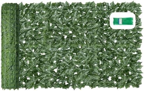 KASZOO Artificial Ivy Privacy Fence Screen, 100x40 in, 10 Pack, Plastic & by HOME