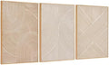Zessonic Neutral Textured 3D Abstract Boho Minimalist Wall Art by Zessoinc
