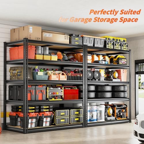 ROOMFAVE 2300LBS Storage Shelves Heavy Duty, 5 Tier - Image 5