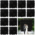 3D Flower Wall Backdrop 12 Pcs 15×15 Inch Black Dahlia by BloomTrend