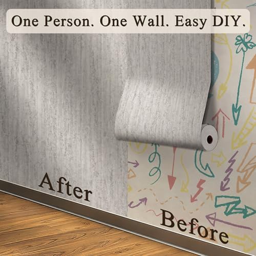 Gray Travertine Peel and Stick Wallpaper, 23.6 x 118 in - Image 4