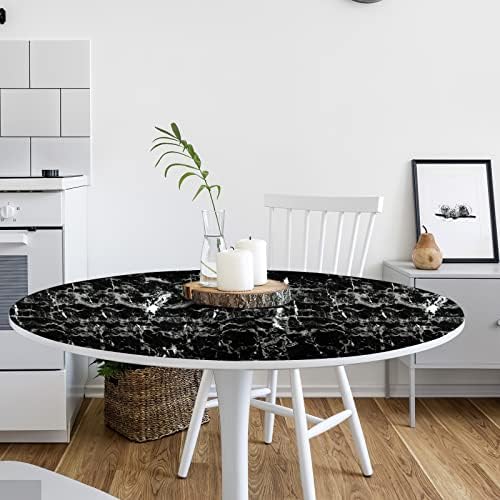 Arthome 47"x122" Silver Black Marble Contact Paper, Self Adhesive Wallpaper - Image 4