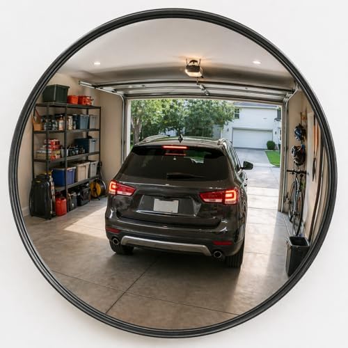 12” Acrylic Convex Mirror, Round Indoor Security Mirror - Image 2