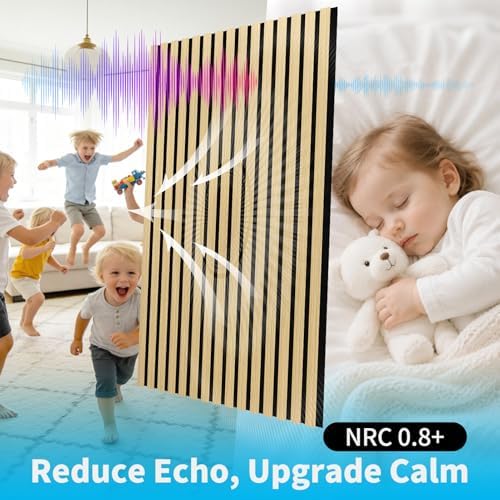 Art3d 47 x 23.6 Inch Acoustic Wood Slat Design Wall Panels - Image 6