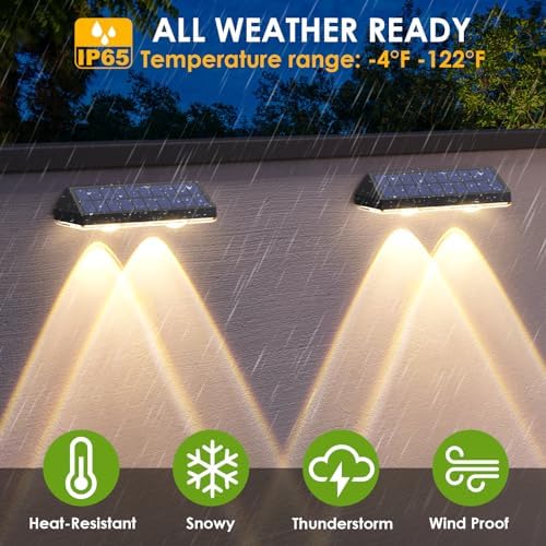 LIANGLOME Solar Fence Lights - Image 5