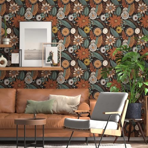 Laatse Boho Wallpaper Peel and Stick 17.5"x78.7" - Image 5