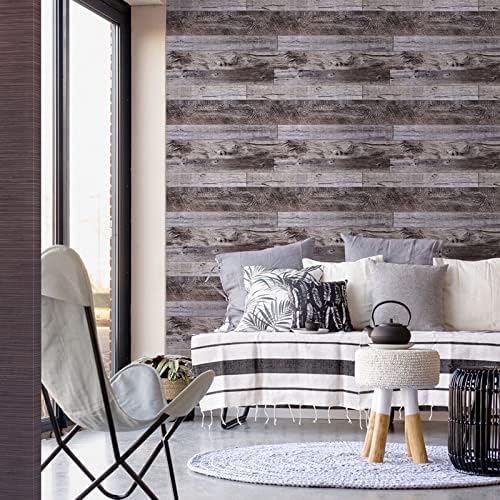 Yun-aeon Natural Wood-Gray Contact Paper Peel and Stick Wallpaper - Image 3