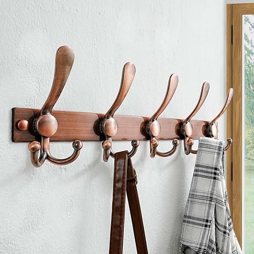 Dseap Coat Rack Wall Mount, Heavy Duty 12-Gauge Base vs Flimsy 1mm, - Image 5