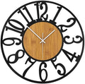 Maxstar Large Round Wall Clock for Living Room Decor Battery Operated Non by Maxstar