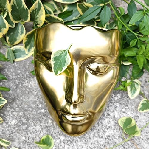 Face Vase, Ceramic Female Form Vase, Modern Sculpture Planter Pot, Human Face - Image 5