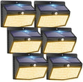 Peasur 6 Pack Solar Motion Sensor Lights Outdoor Waterproof by Peasur
