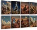 VIYYIEA Acoustic Art Wall Panel, Western Cowboys Sound Absorbing Panels by VIYYIEAART
