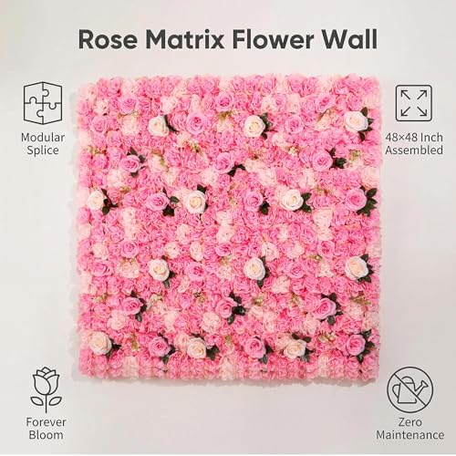 Flower Wall Backdrop 6 Panels 16×24 Inch - Image 2