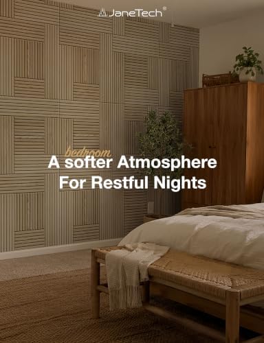 JaneTech 6 Pack Wood Acoustic Panels, Decorative Acoustic Wall Panels Sound - Image 7