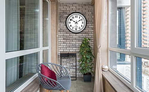 JENLYSTIME 12 Inch Indoor/Outdoor Retro Waterproof Wall Clock - Image 5