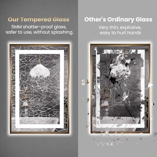 Amorho 60"X36" LED Bathroom Mirror - Image 6