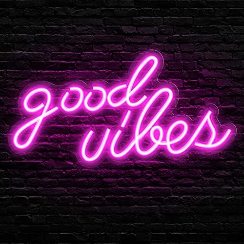 Olekki Pink Good Vibes Neon Sign by Olekki