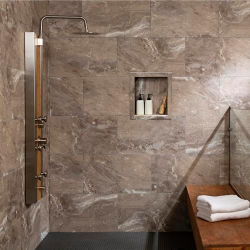 Palisade 25.6 in. x 14.8 in. Vinyl Wall Tiles in Venetian Marble - Image 2