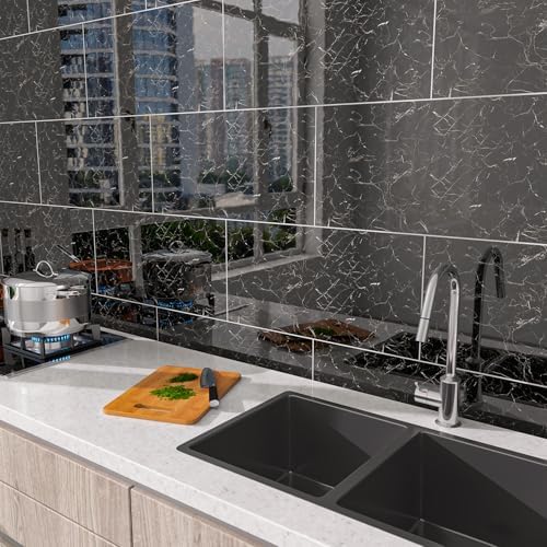 Marble Peel and Stick Backsplash 23.6 x11.8 in - Image 3