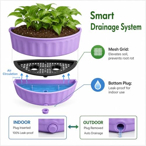 12 Pack Wall Hanging Planters Vertical Wall Planters - Image 4