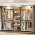 T1 Wall Mounted Closet System, Industrial Pipe Clothing Rack by ONBRILL