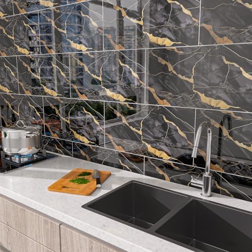Marble Peel and Stick Backsplash 23.6 x11.8 in - Image 2