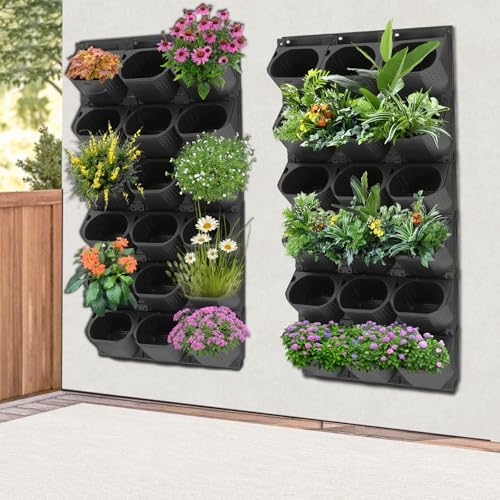 36-Slot Wall Planter, Vertical Garden Flower Pot Holder - Image 4