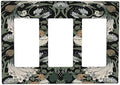 Light Switch Covers William Morris Vintage Floral Plants And Birds 3 Gang by Lightswitchcovers