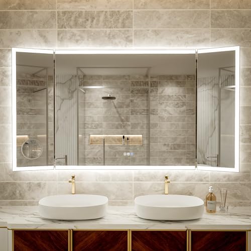 66x36 Trifold Bathroom Mirror by YUGAHompack