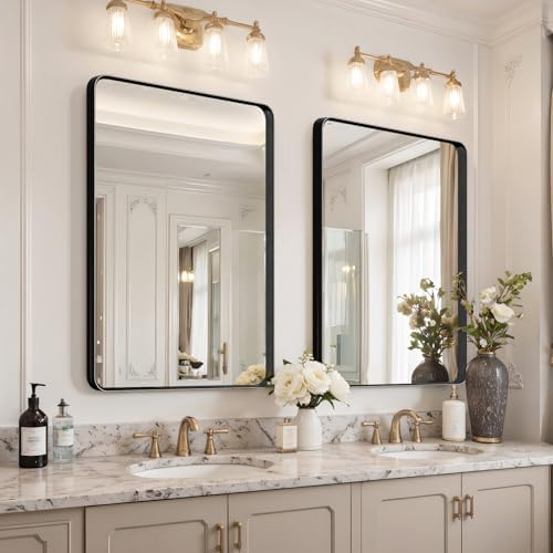 32"x24" Bathroom Vanity Mirror for Wall Aluminum Framed Farmhouse Rectangle - Image 3