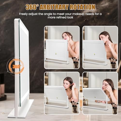 Vanity Mirror with Lights 22"×17", Large LED Makeup Mirror with Light, Smart - Image 5