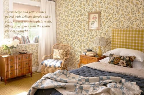 Dimoon Vintage Peel and Stick Wallpaper Floral Contact Paper Farmhouse - Image 5