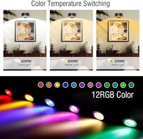 Xuolder Picture Lights for Wall, 2000mAh Rechargeable Battery Poster Lights LED - Image 2