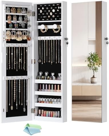 Nicetree Jewelry Cabinet Armoire, Hanging Jewelry Organizers and Storage by Nicetree