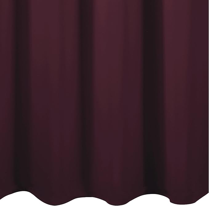 LEMOMO Burgundy Red Blackout Curtains 66 x 63 Inch Length/Set of 2 Curtain - Image 9