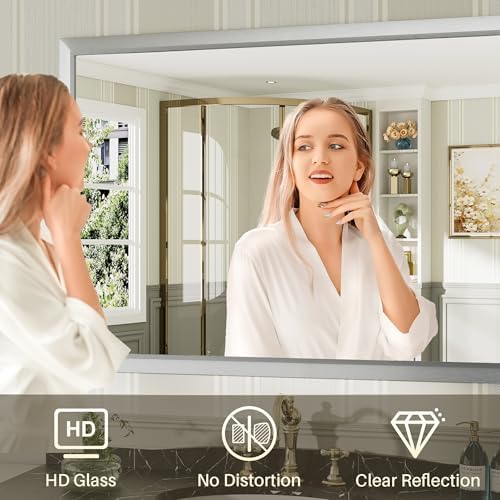 Briivue Bathroom Wall Mirror, 72x36 Inch - Image 4