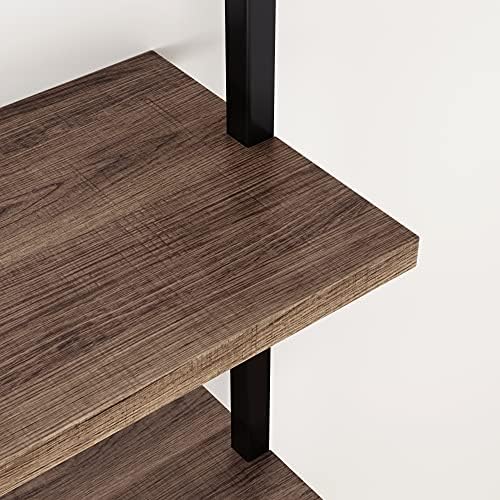 Nathan James Theo 3-Shelf Small Bookcase, Floating Wall Mount Bookshelf - Image 6