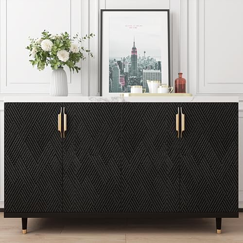 Decotalk 30"x120" Textured Peel and Stick Wallpaper Black Geometric - Image 3