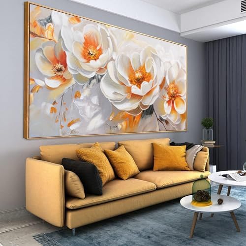 Large Wall Art For Living Room Floral Artwork Modern Canvas Art Wall Decor 29" by Suconvng