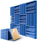 12 Pack Acoustic Foam Panels for Walls, Self-Adhesive Soundproofing Padding by LIGHTDESIRE