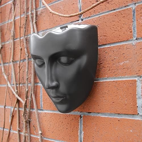 Face Vase, Ceramic Female Form Vase, Modern Sculpture Planter Pot, Human Face - Image 6