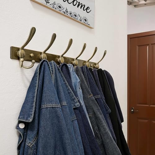Dseap Coat Rack Wall Mount 24 Inch, Heavy Duty 12-Gauge Base vs Flimsy 1mm - Image 5