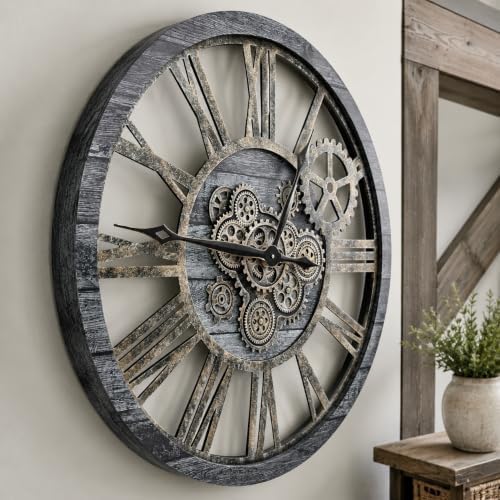 The B-Style Large Wall Clock 36 inch/90cm Carbon Gray by TheB-StyleTB