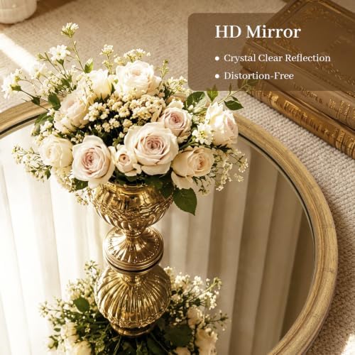 WallBeyond 36 Inch Gold Round Wall Mirror, Circle Mirror - Image 3