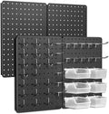 Pegboard Organizer Kit, 4 Pack 14.76x10.82 in Metal Panels by PHXGrove