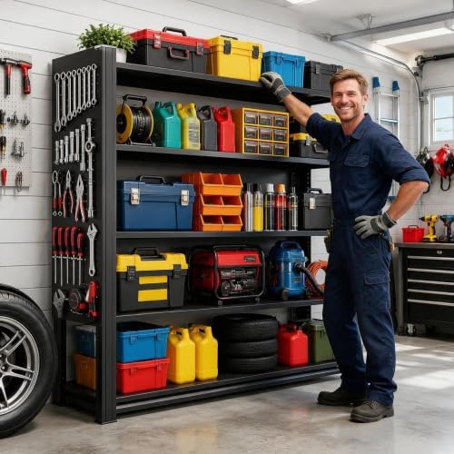 Heavy Duty 5 Tier Garage Shelving - Image 2
