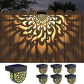 6 Pack Solar Fence Lights Wall lihgts Outdoor Decorations Solar Powered Step by EKQ