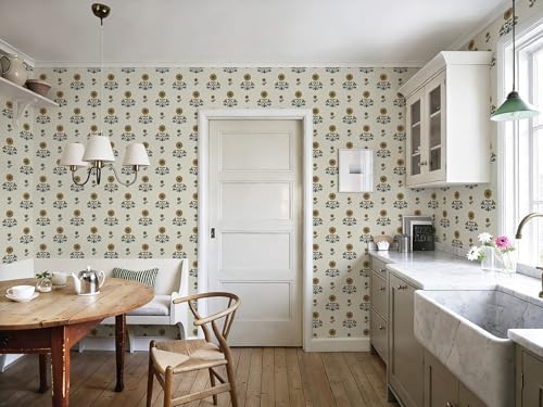 Vintage Floral Wallpaper Floral Peel and Stick Wallpaper - Image 6